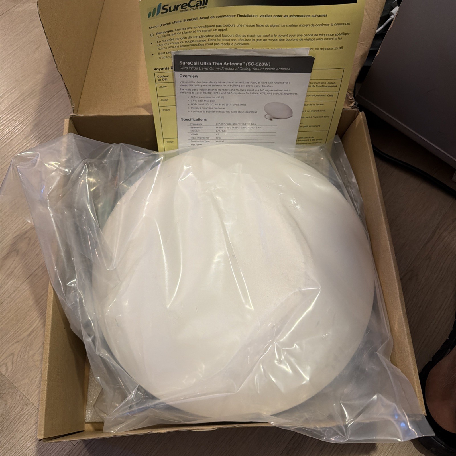 SureCall SC-228W Ultra Thin Indoor Dome Antenna