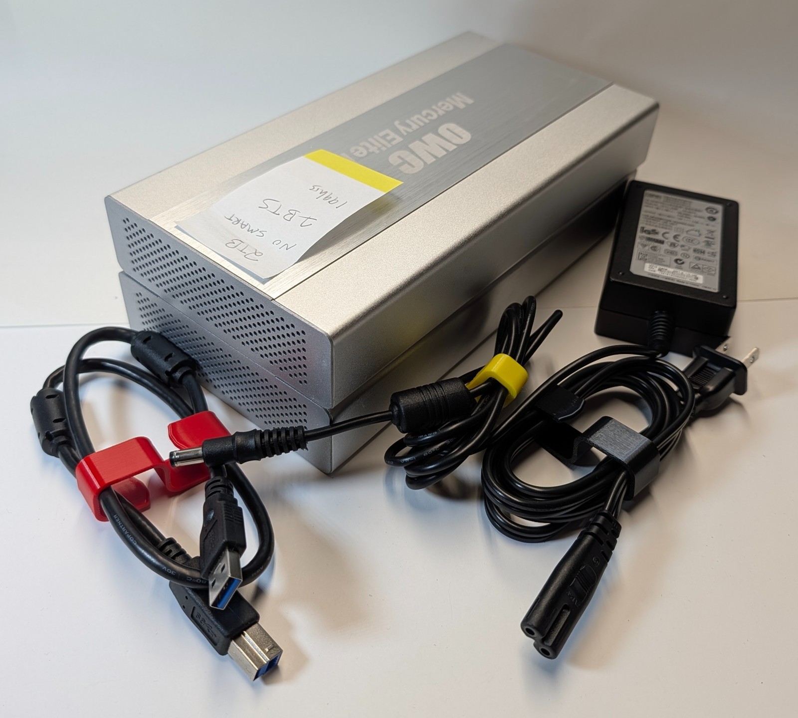 (2) Used OWC Mercury Elite Pro USB3/Firewire/eSATA 2TB External Hard Drives