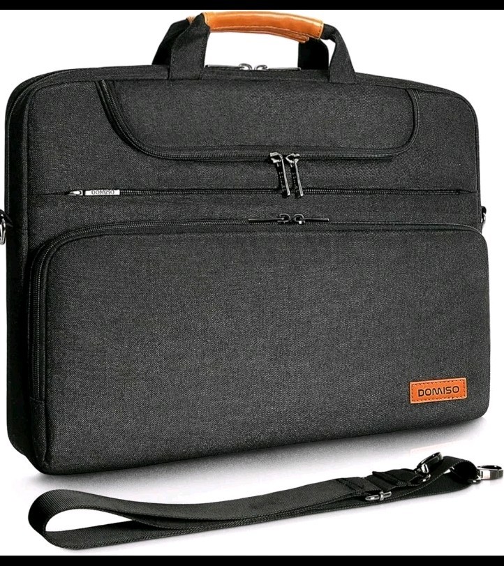 DOMISO 17 Inch Multi-Functional Laptop Sleeve Business 17 - 17.3 Inch, Black New