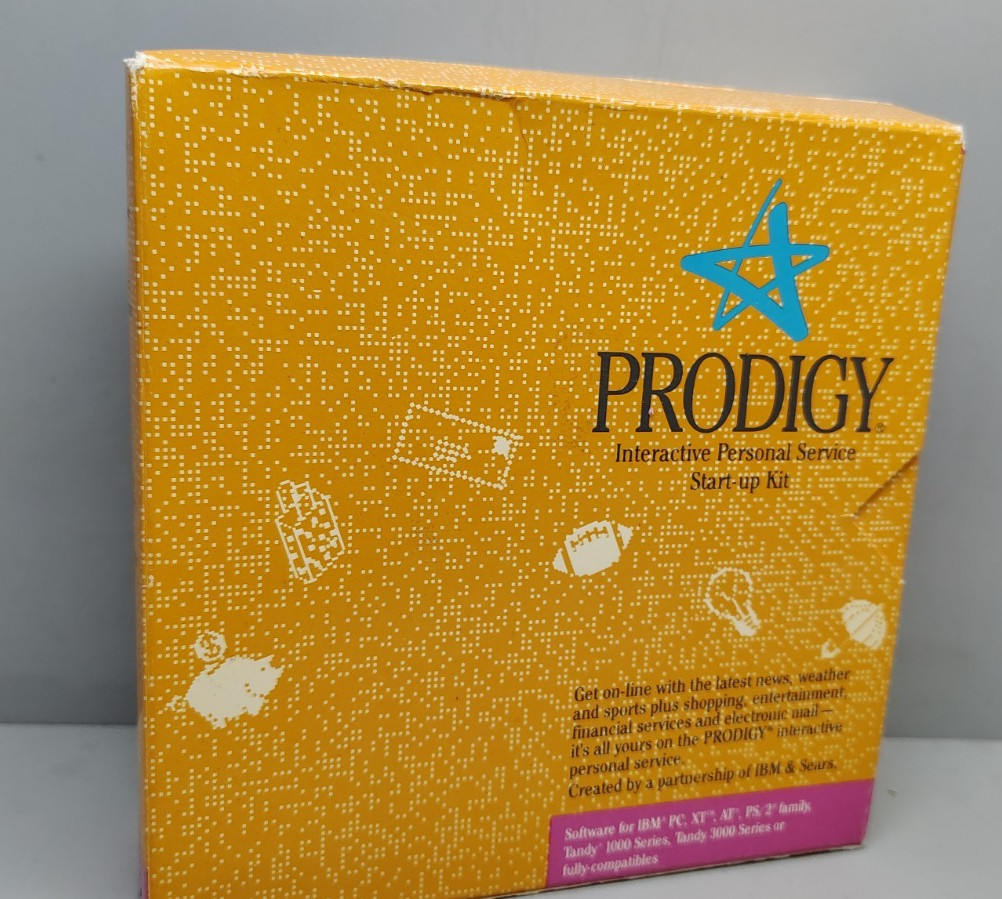 Prodigy Interactive Personal Service Start-Up Kit 1989 IBM PC Tandy Sealed VTG