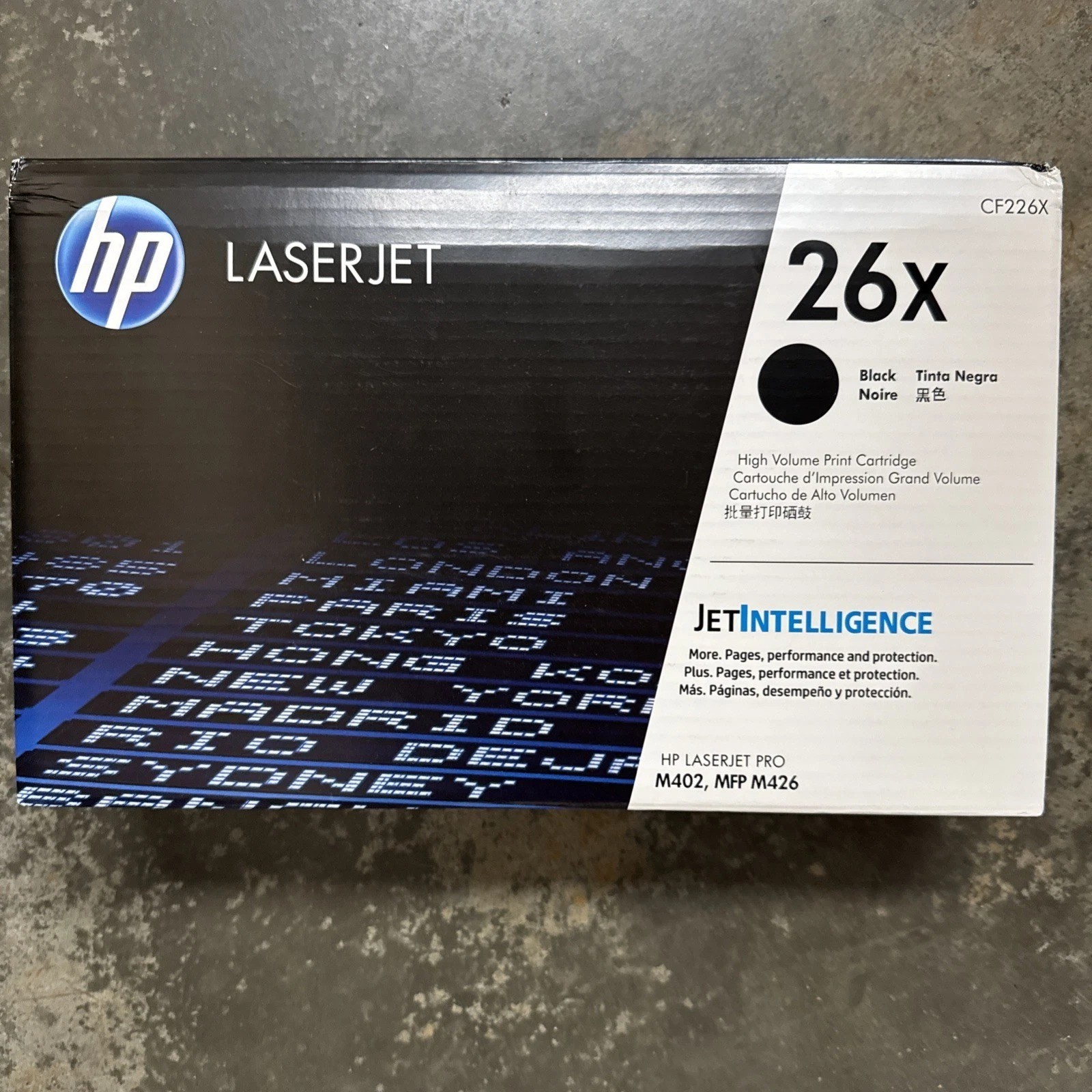 HP 26X High Yield Black Toner Cartridge LaserJet M402/M426 - CF226X- Sealed Box