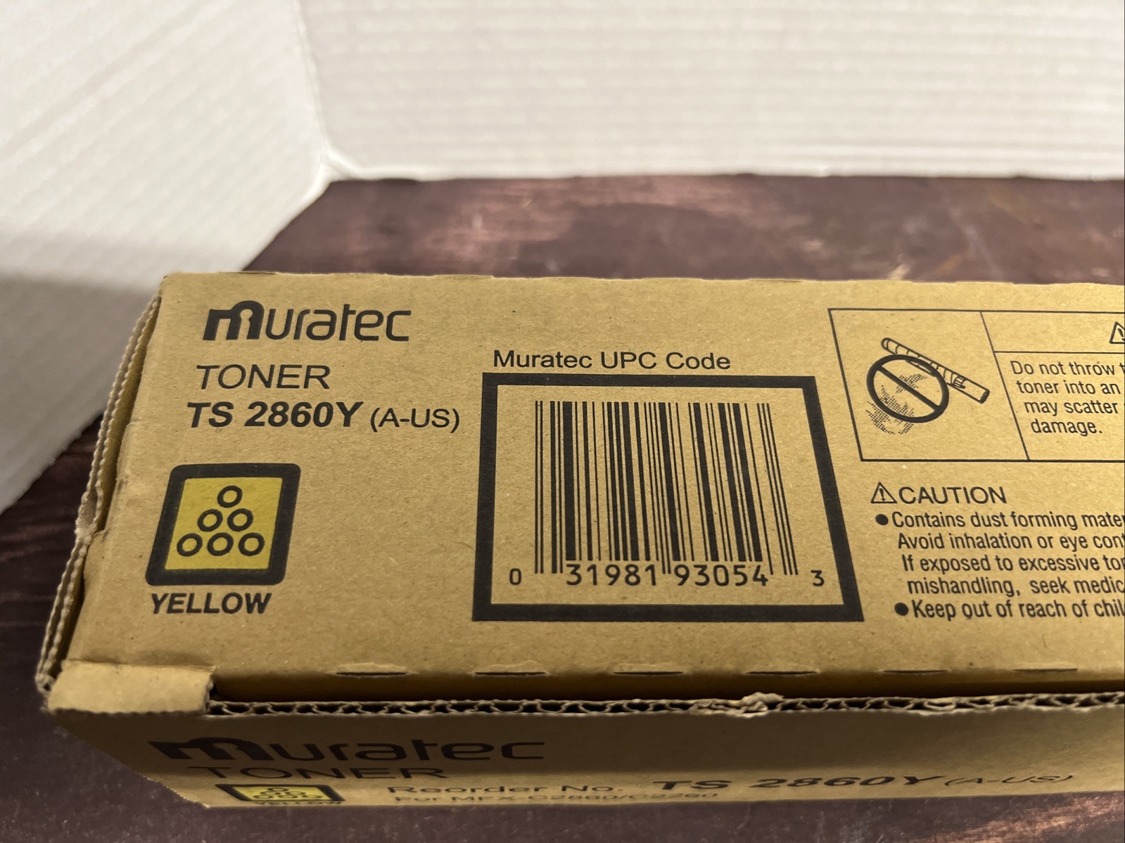 Muratec Toner TS 286O Y   Yellow Toner