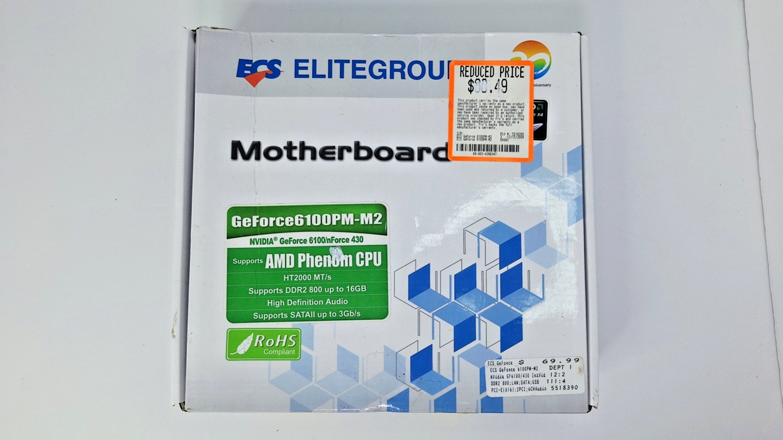 Motherboard ECS Elitegroup Motherboard GeForce 6100PM-M2 NVIDIA Geforce 6100