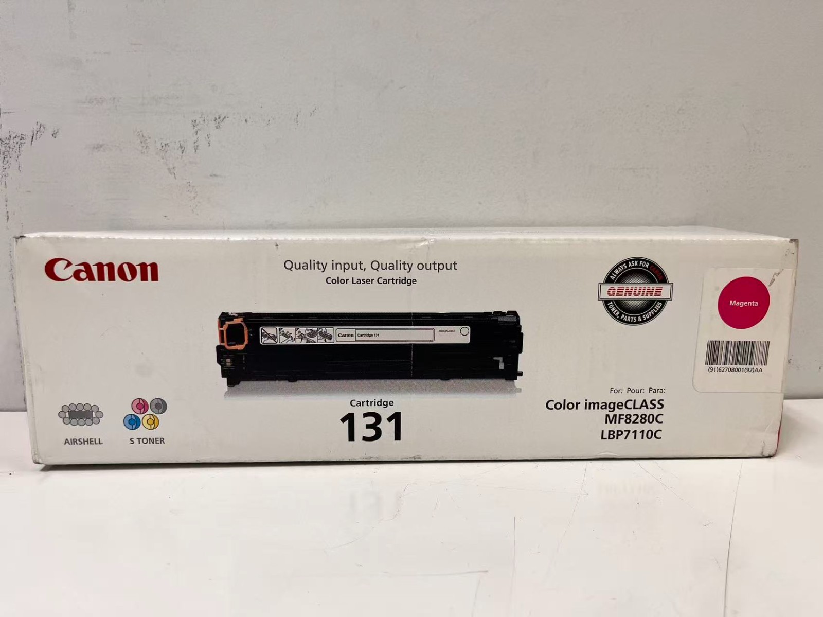 Canon 131 OEM 6270B001AA Magenta Genuine Laser Toner for MF624C/628C/8280C