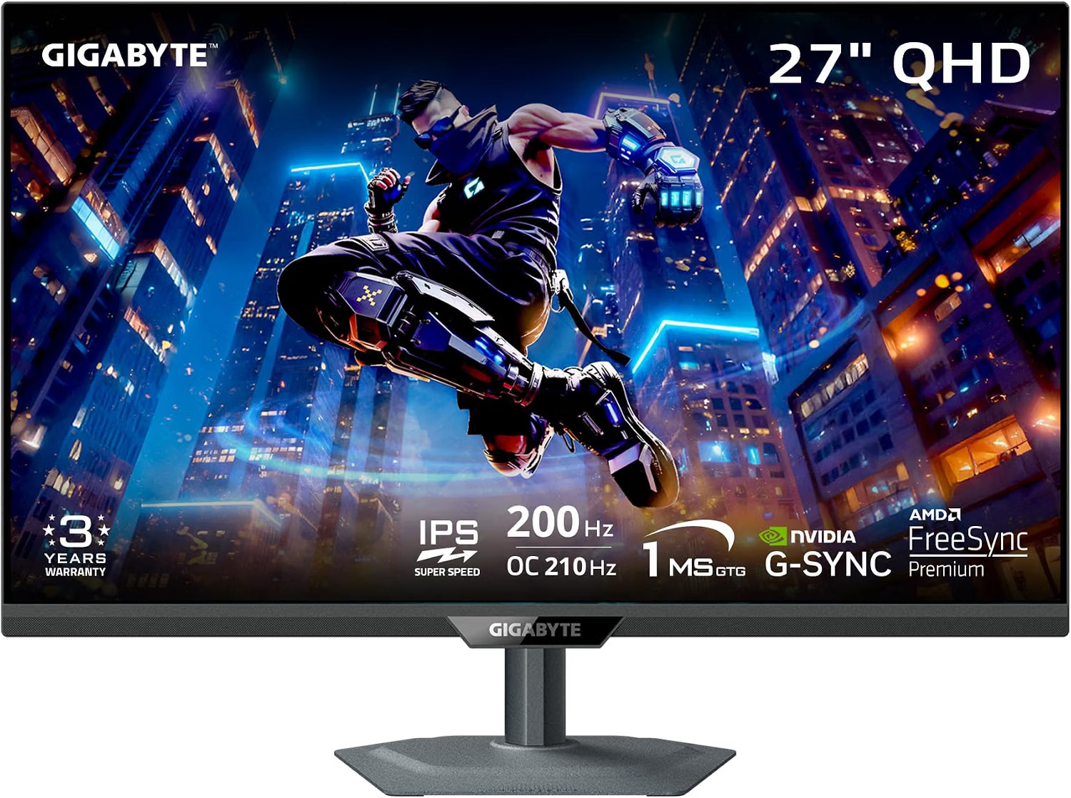 GIGABYTE M27Q2 27" SuperSpeed IPS QHD AMD Freesync Premium Gaming Monitor New