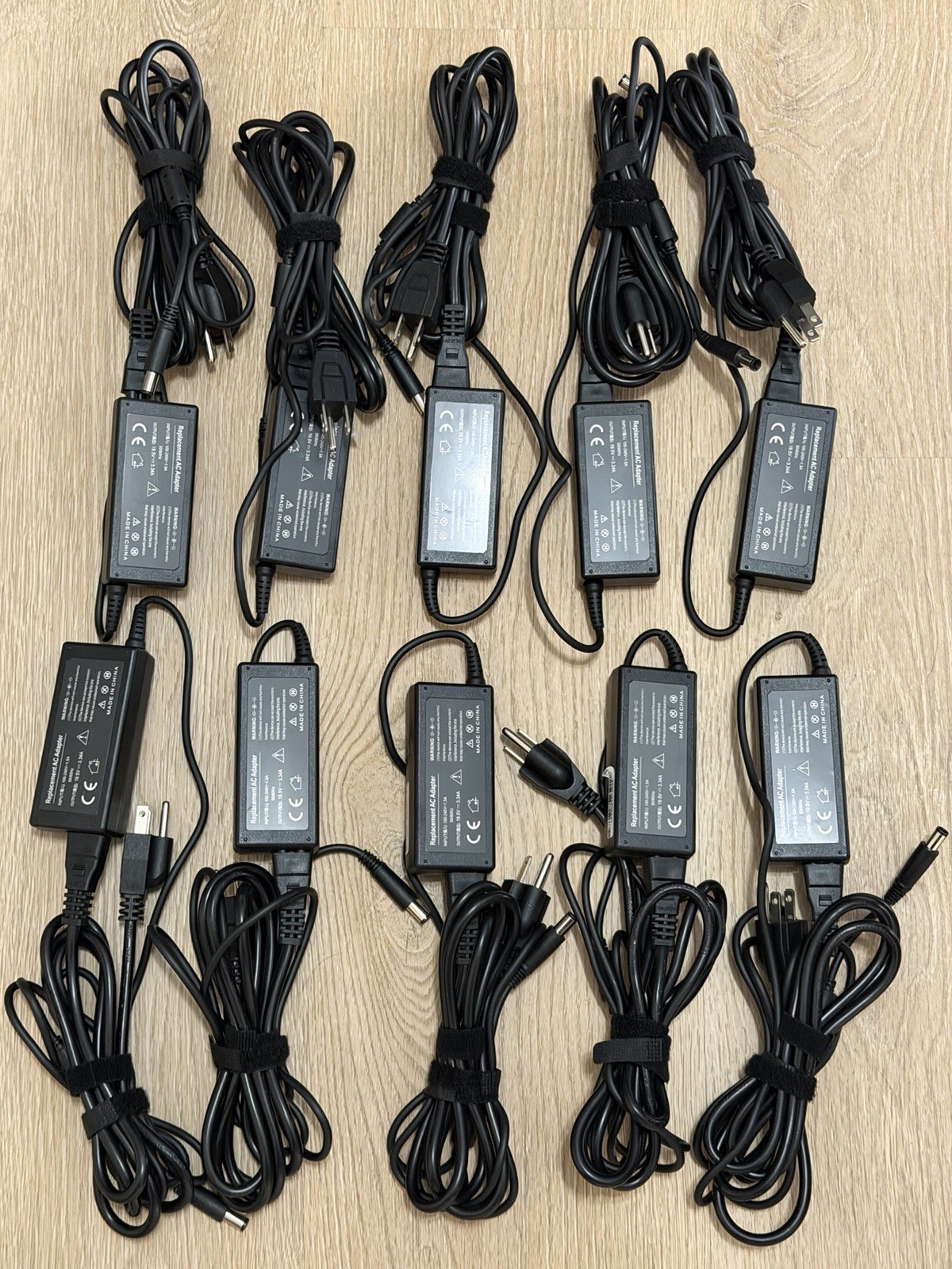 Lot of 10 Replacement Laptop AC Adapter Charger 19.5V 3.33A 65W Barrel 7.4mm-NEW