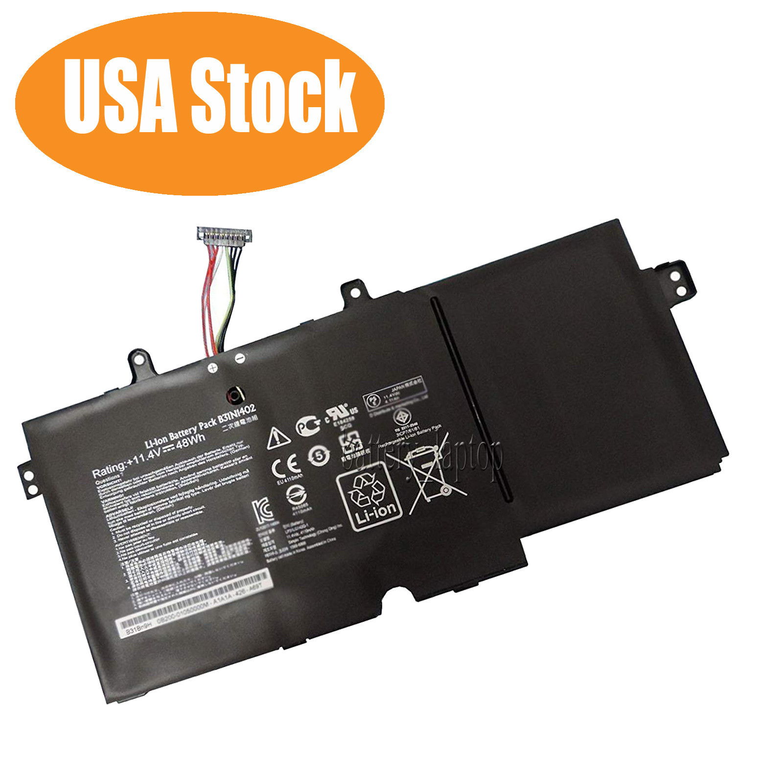 Replacement for Asus Q551 Battery B31N1402 11.4V 48WH 0B200-01050000