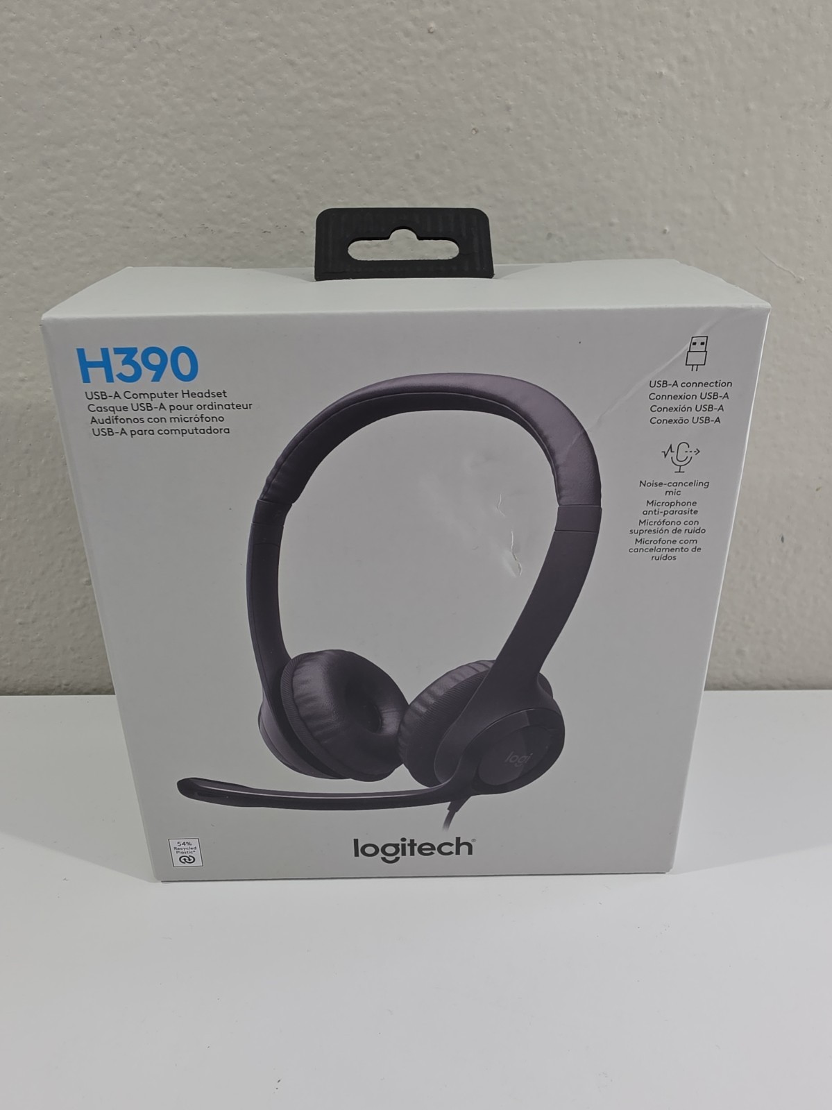 Logitech H390 Over-Head Comfort USB Headset w/ Noise-Canceling Microphone * NEW