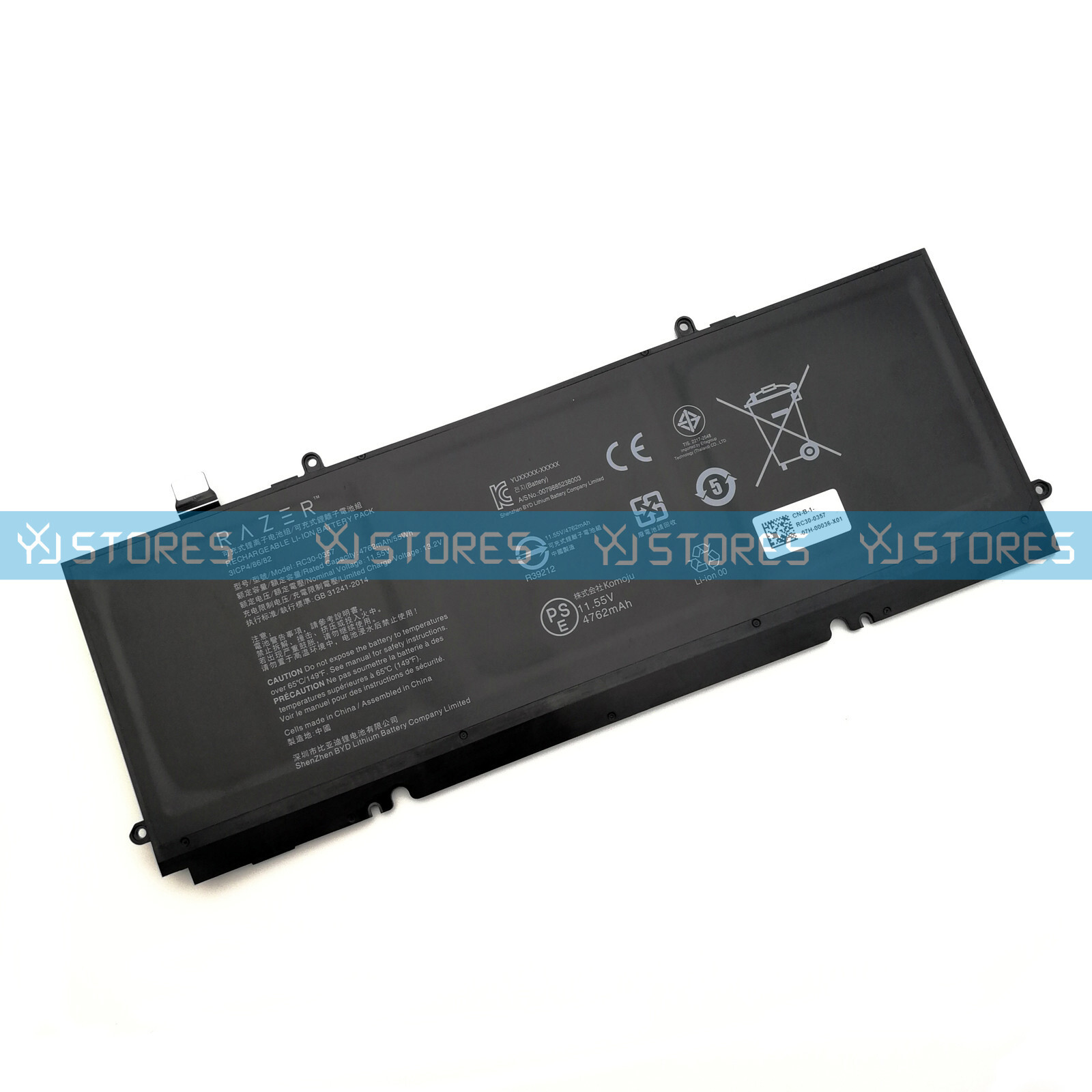 Genuine RC30-0357 Laptop Battery for Razer Book 13 Core I7 FHD UHD Touch 2020