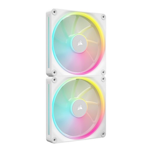 Corsair iCUE Link LX140 RGB PWM 140 mm 2000 rmp 4-Pin Case Fans 2-Pcs (White)