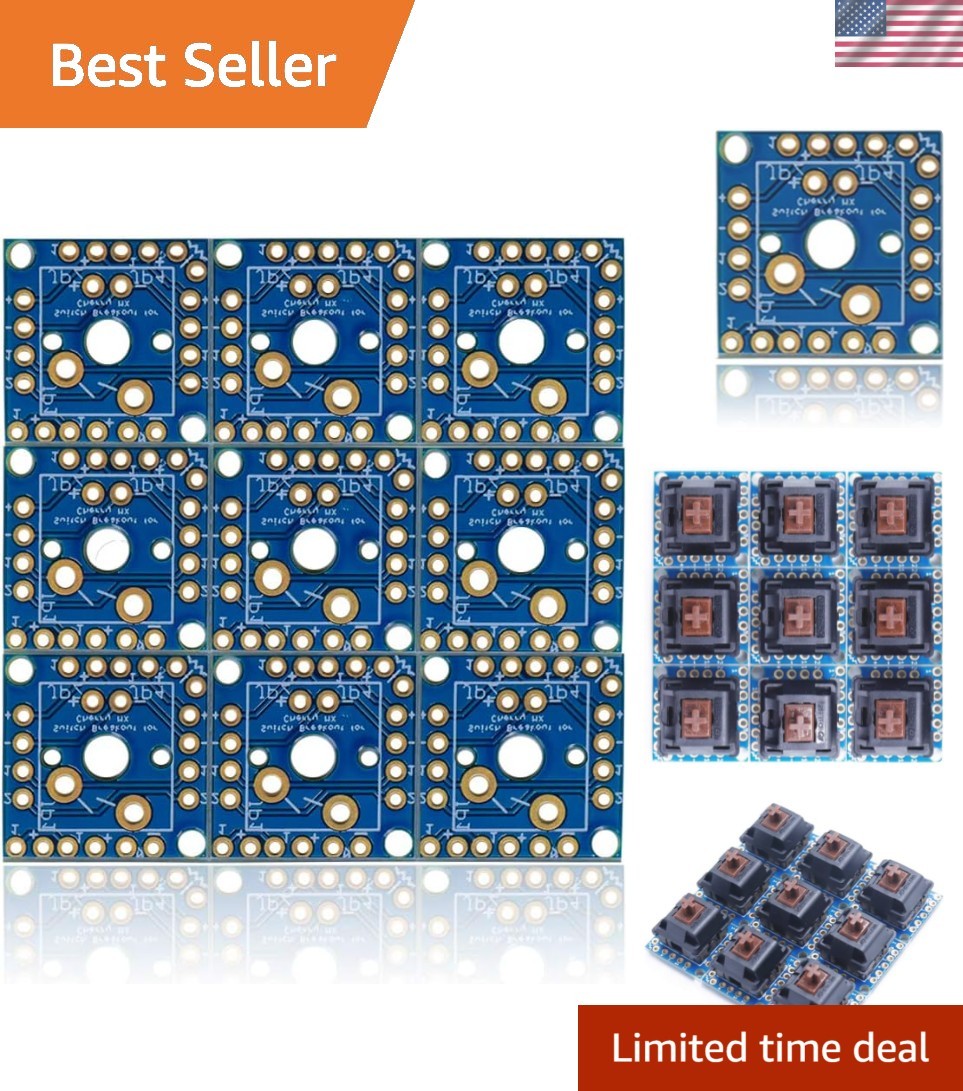 9pcs Key Switch Breakout Prototype PCB Board Compatible with Cherry MX