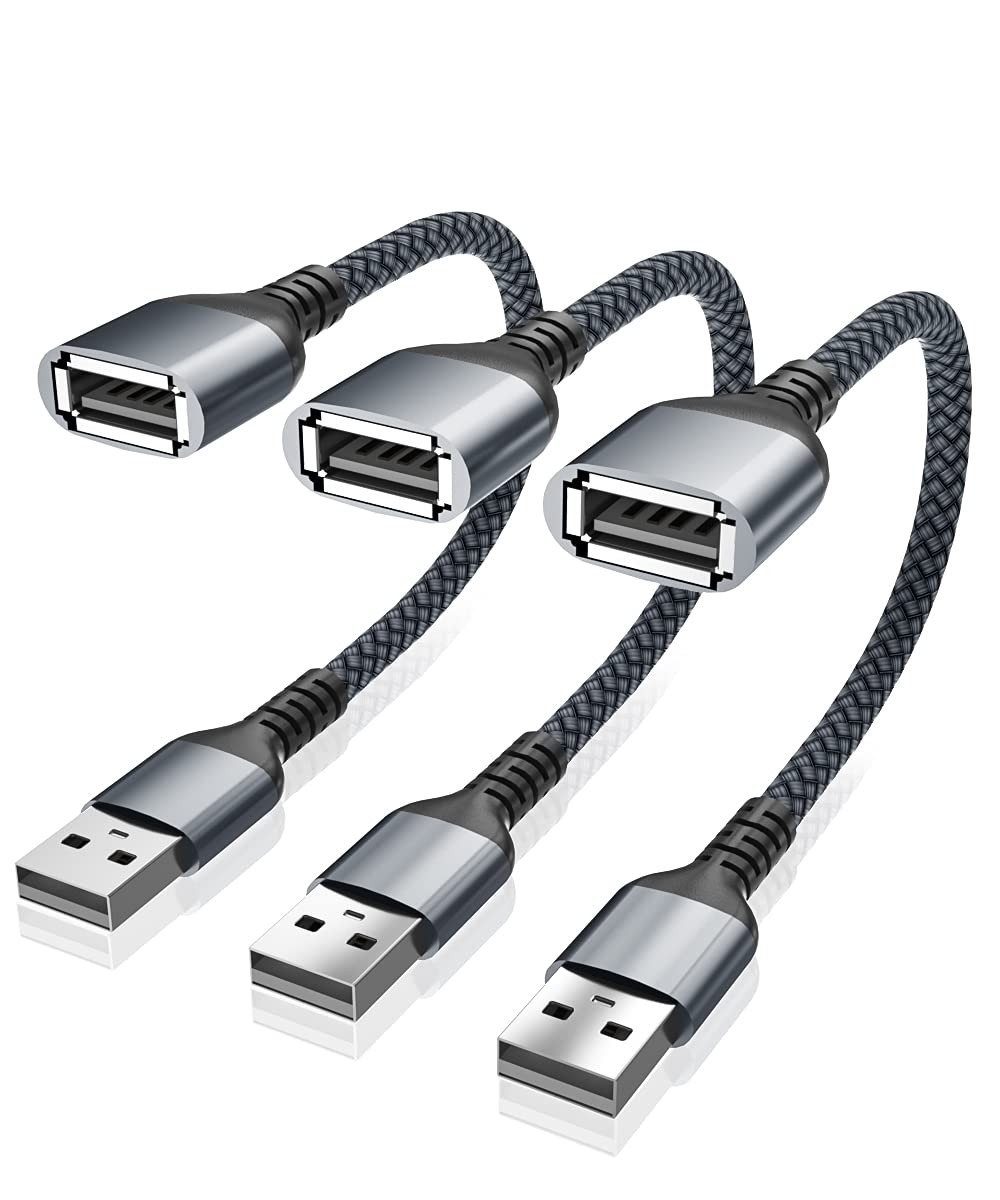 USB Data Blocker Adapter Type A Grey 3/4 Juice Jacking Protection USB Security