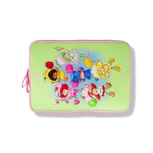 Slim Laptop Sleeve Neoprene 16 inch Strawberry Shortcake Berry Besties Rainbow