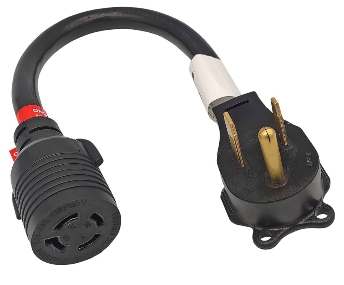 FC-65L42 AC Adapter Cord NEMA 6-50P to NEMA L14-20R Male 6-50P Welder Plug