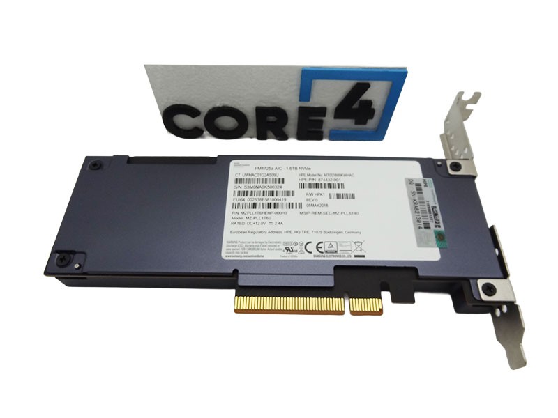 HP 877825-B21 1.6TB PCIE X8 MU HH SSD CARD - 879772-001