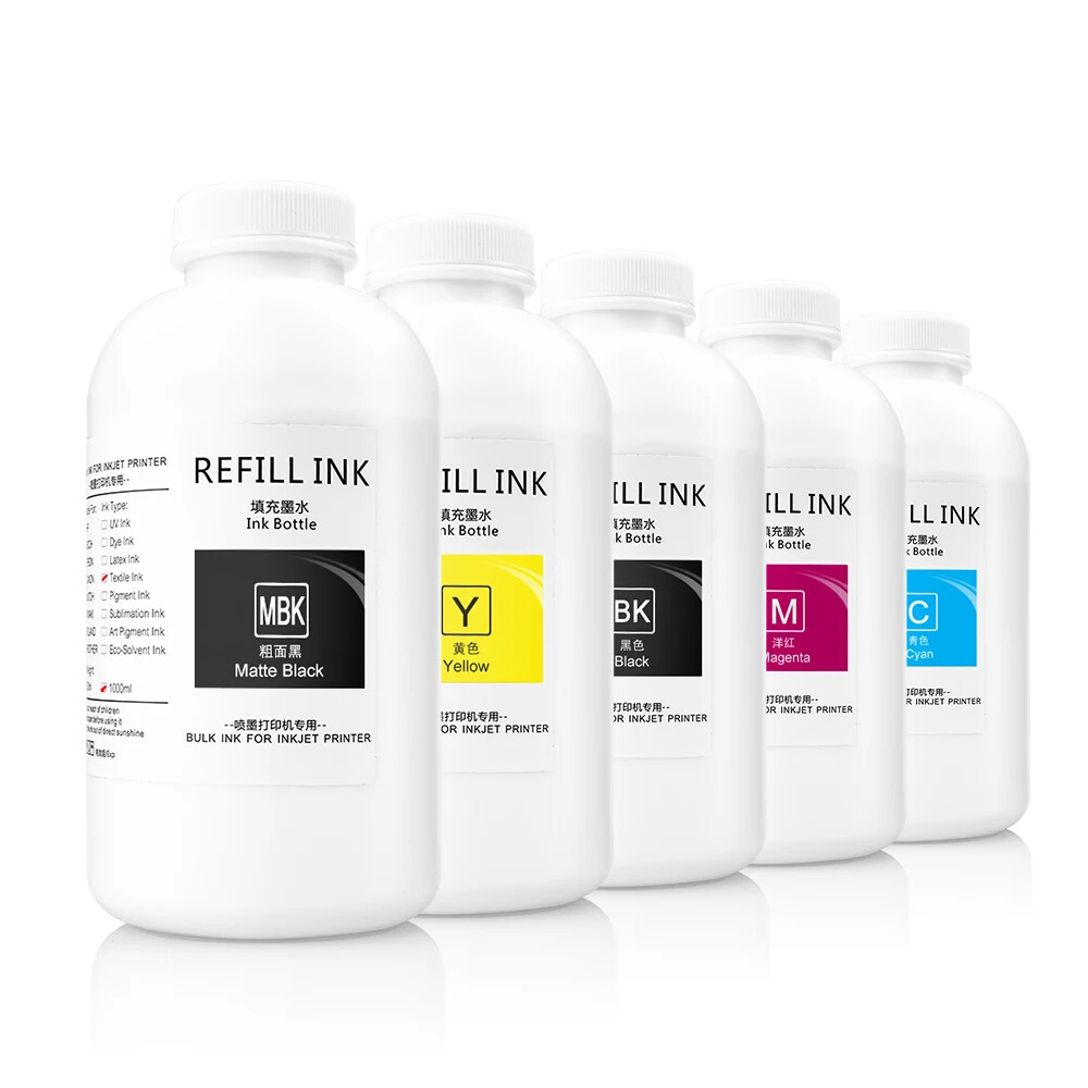 1000ML* 5 Colors Genuine High Quality Pigment Ink For Canon TM-200 205 300 305