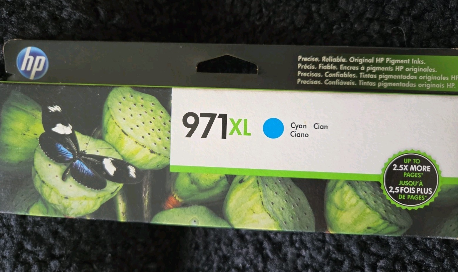 Genuine HP 971XL Cyan High Yield Ink Cartridge CN626AM New Sealed