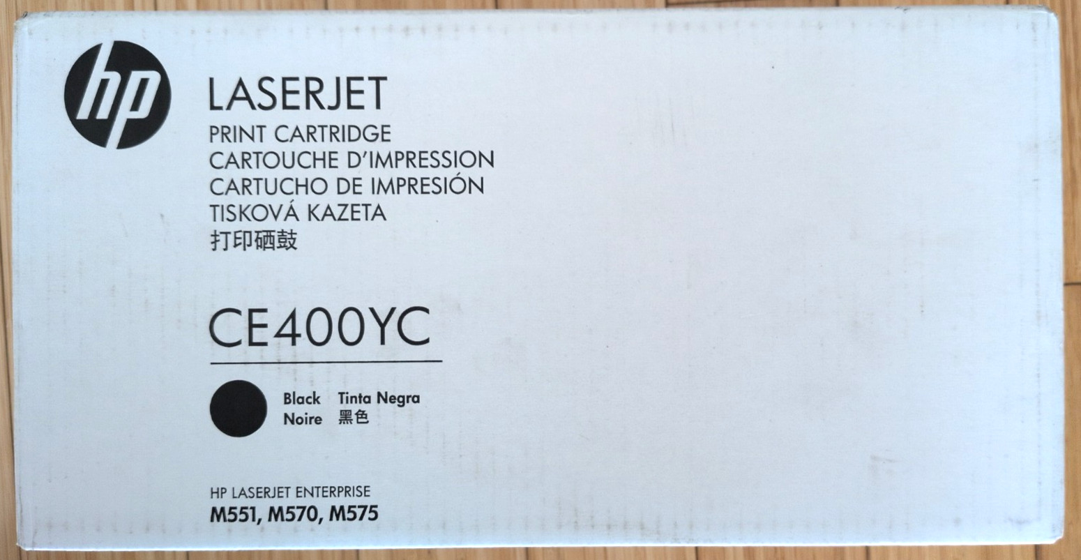 HP CE400XC Black Printer Toner NEW  SEALED