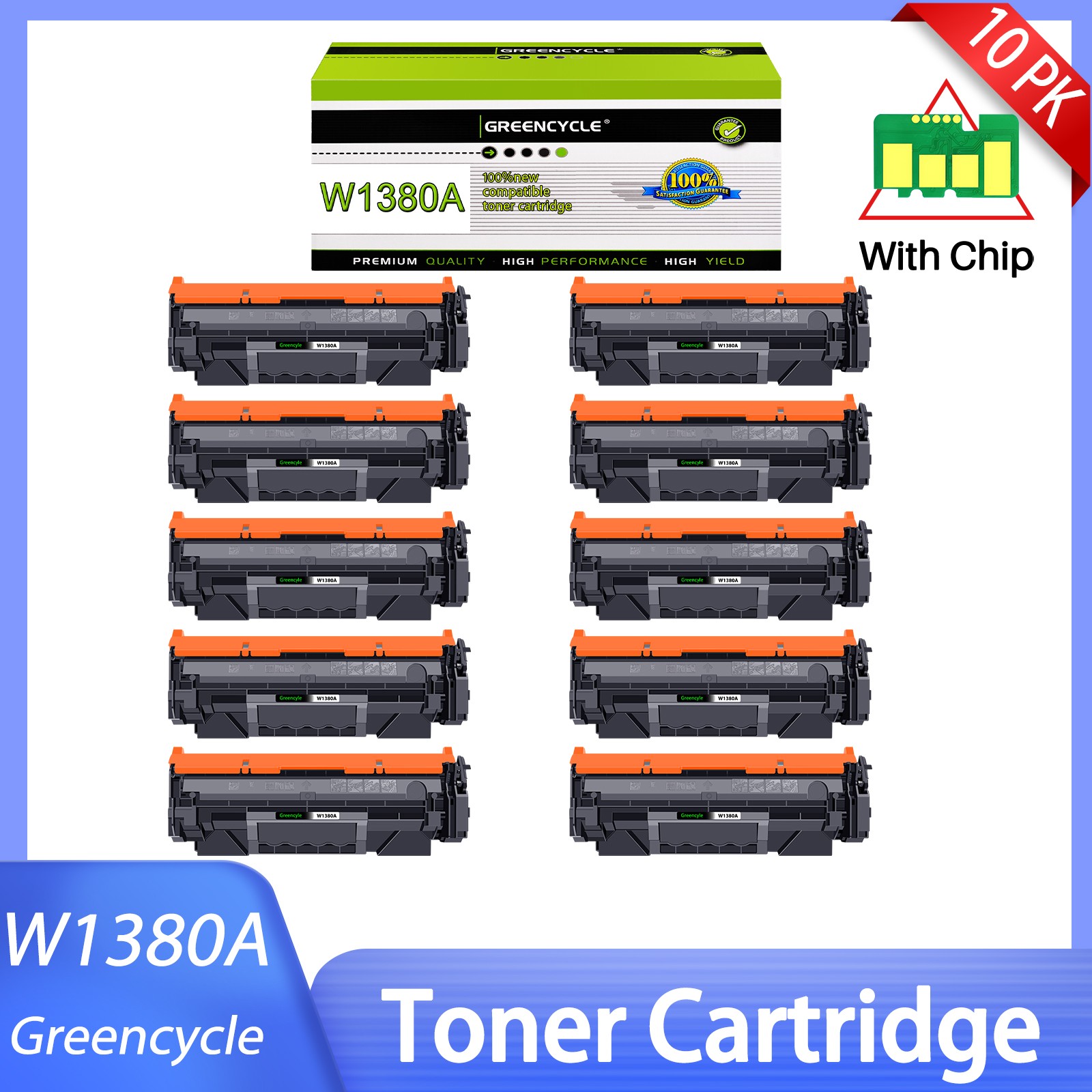 10X 138A W1380A Toner for HP LaserJet Pro 3001dw 3001fdw MFP 3101fdw BLACK