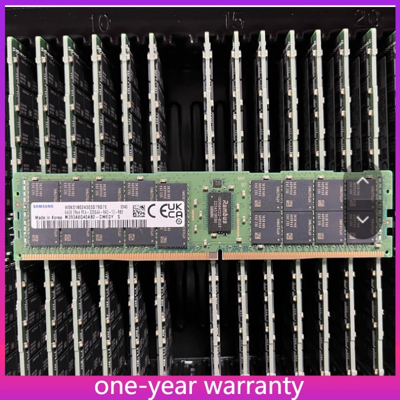 SAMSUNG M393A8G40AB2-CWE 64GB DDR4-3200 RDIMM 2RX4 PC4-3200A RAM MEMORY New