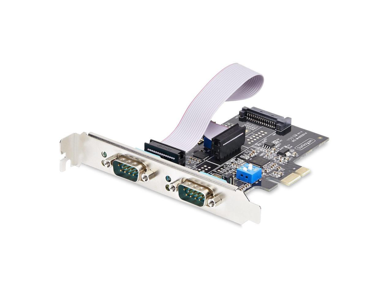 StarTech.com 2-Port Serial PCIe Card 2S232422485-PC-CARD - Dual-Port PCIe / DB9