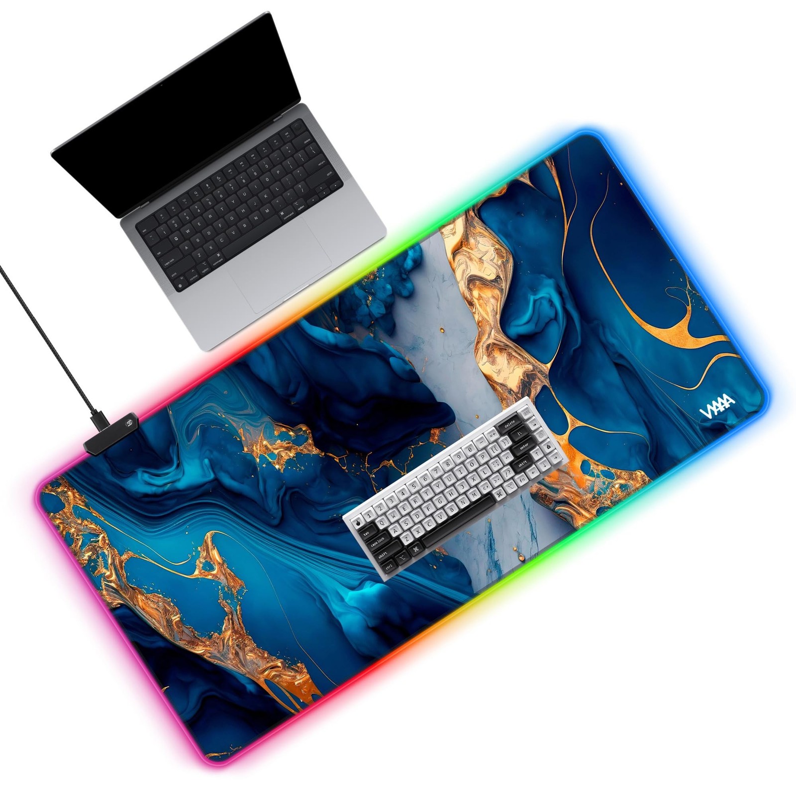 Vyaaa 39.3“ x 19.7”Gaming Large Mouse Pad for Keyboard and Mouse, LE