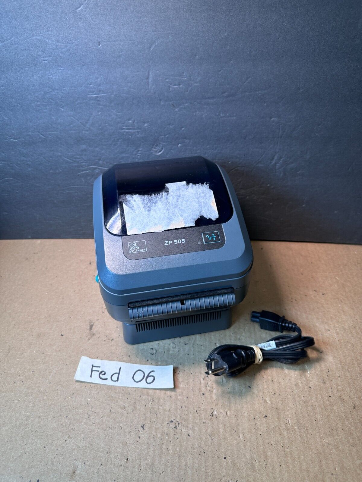Zebra ZP505 Thermal Label Printer Serial/Parallel With Power Cable Works