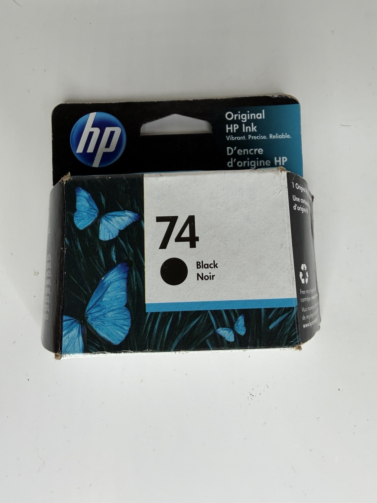 HP 74 Original Ink Cartridge Black DeskJet OfficeJet New Sealed Exp 10/2021