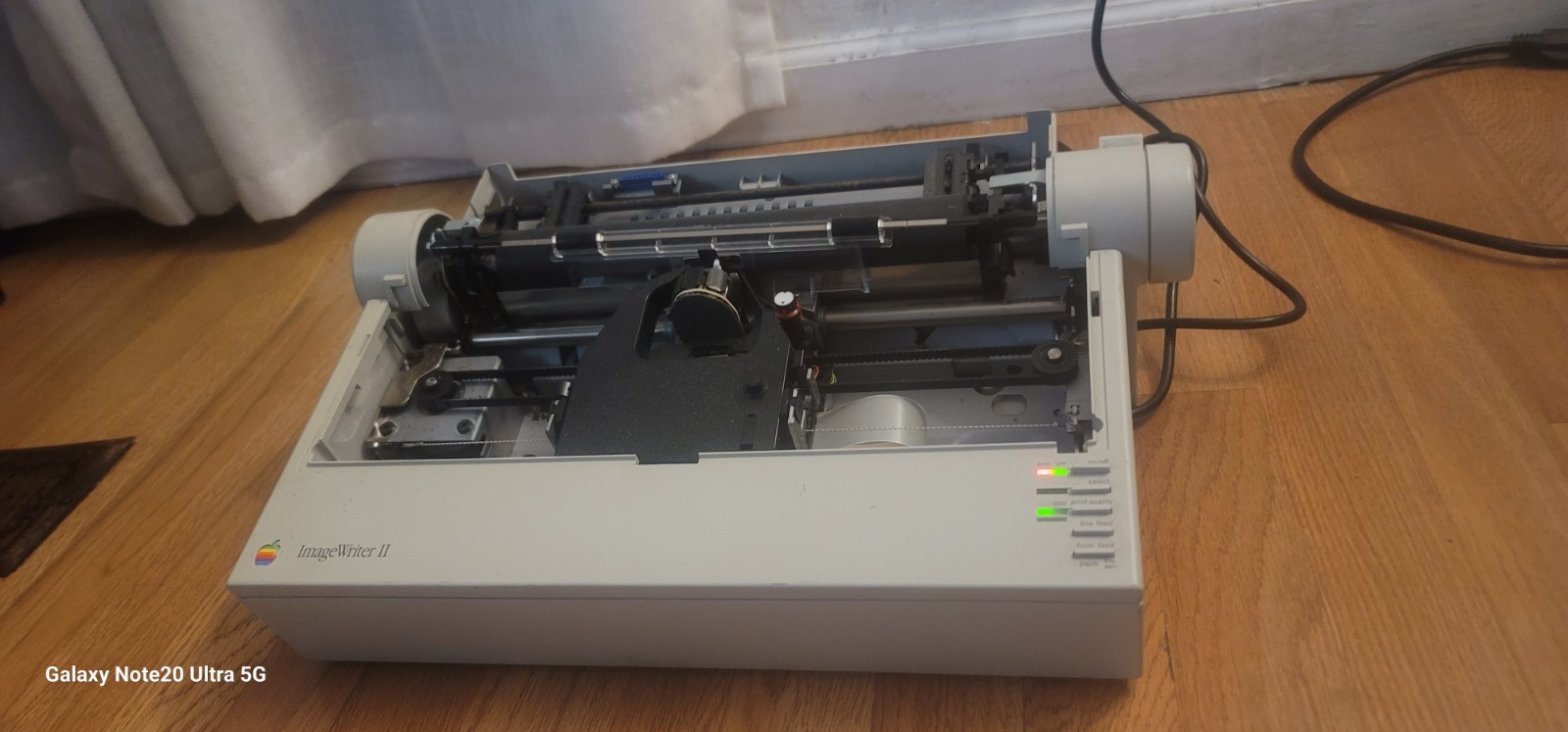 Vintage Apple ImageWriter II Dot Matrix Printer A9M0320 Powers On Retro Mac IIgs