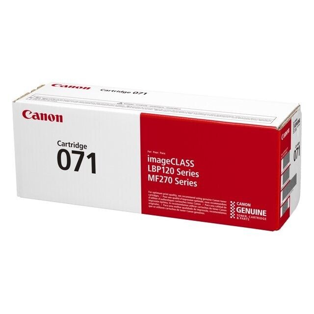 Canon Toner 071 Black Toner Cartridge Sealed New in Box 