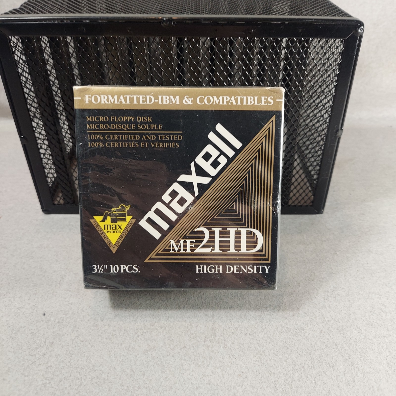 Maxell MF2HD High Density Floppy Disks 10 Pack Factory Sealed New Old Stock Item