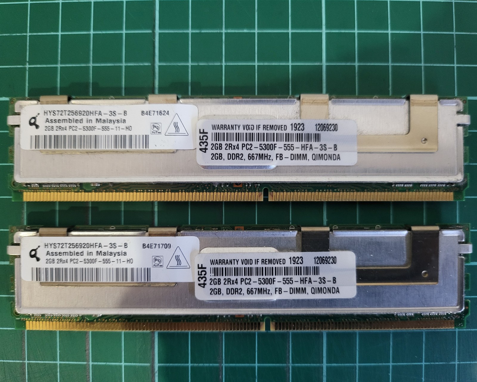Hynix Infineon Qimonda 4GB 667MHz HYS72T256920HFA-3S-B ECC Server DDR2 RAM