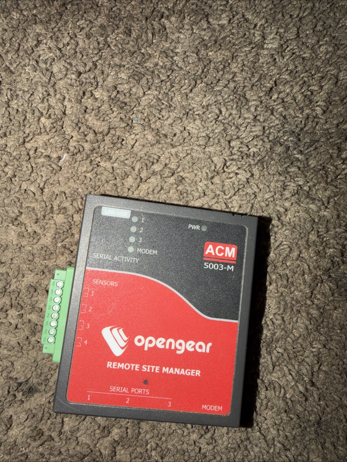 Opengear ACM5003-M-F-E 3-Port RS-232 Remote Site Manager Console Gateway No Cord