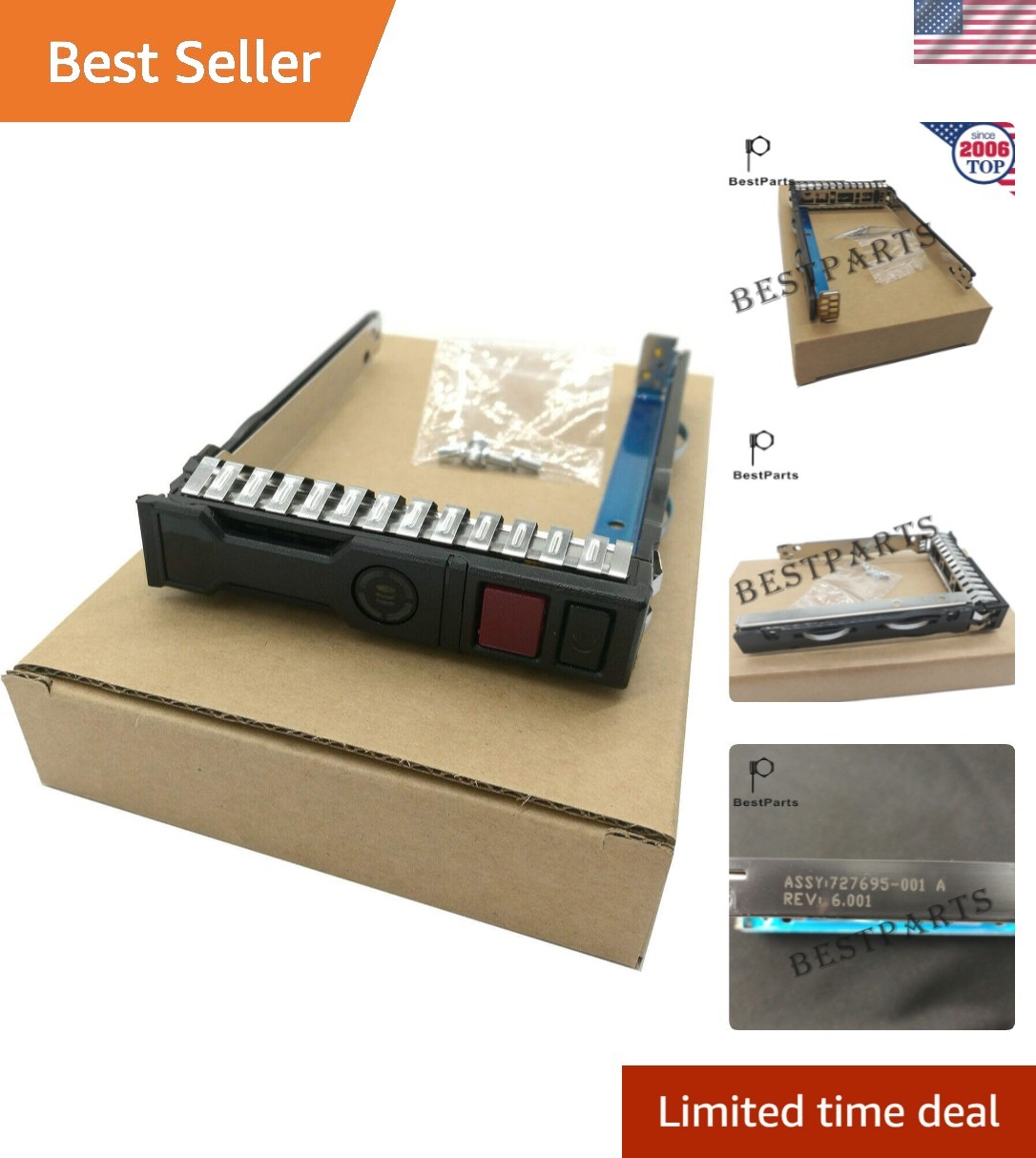 BestParts New 2.5" SFF NVMe SSD Tray Compatible with HPE DL360 DL380 G10