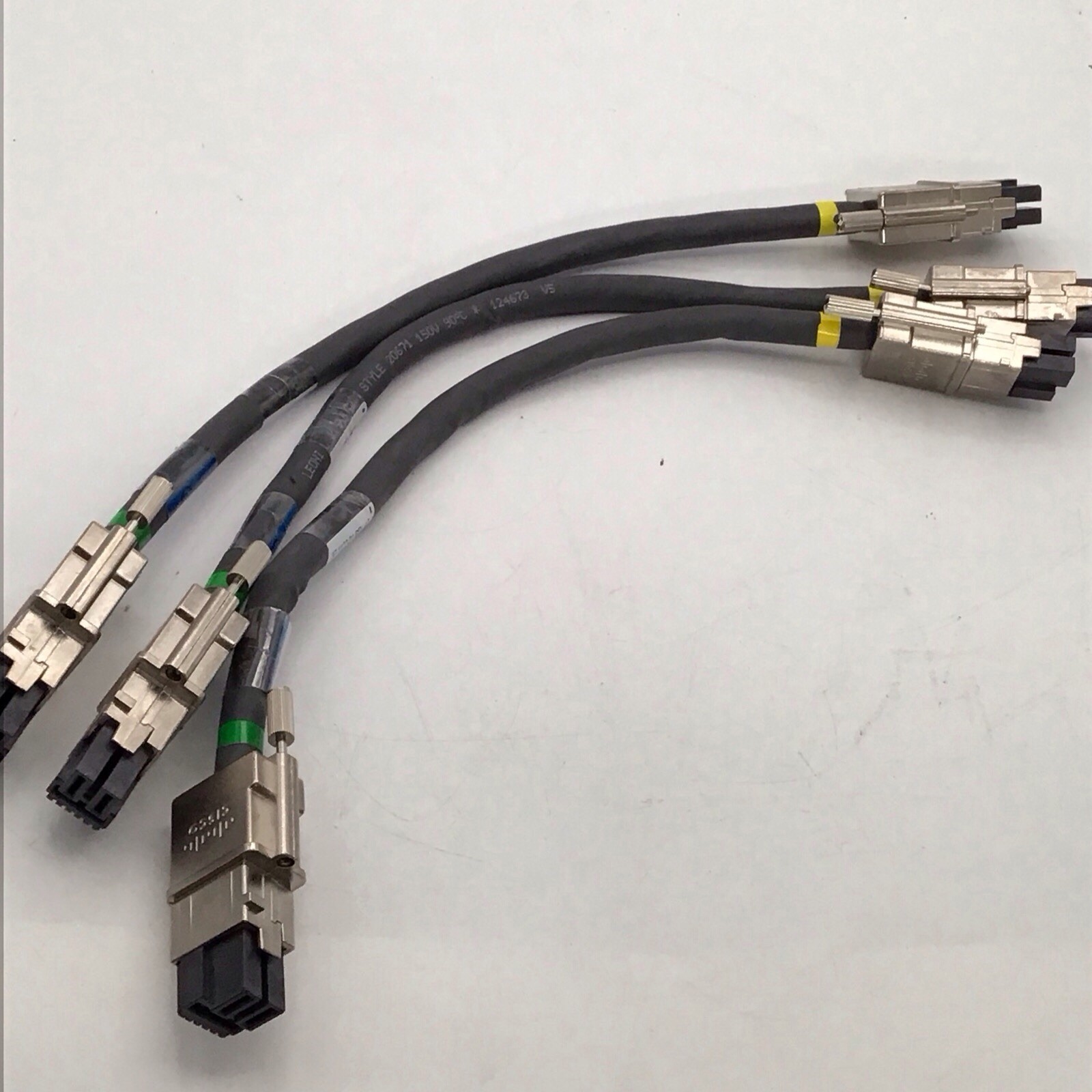 Lot of 3x Cisco CAB-SPWR-30CM 30cm Stack Power cable 37-1122-01 Rev A0