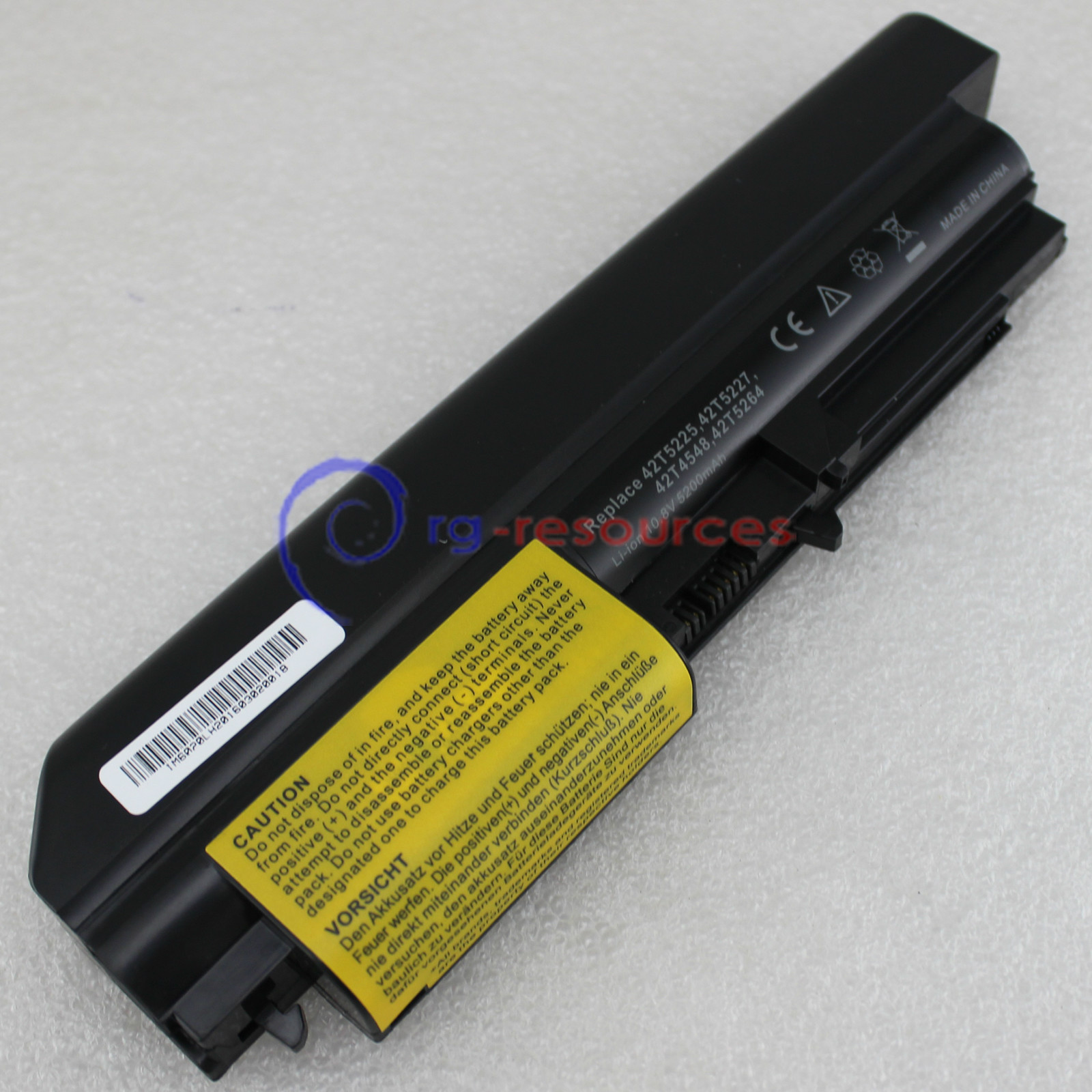 Laptop Battery For Lenovo ThinkPad T61u Series(14.1" widescreen) 41U3198 6Cell