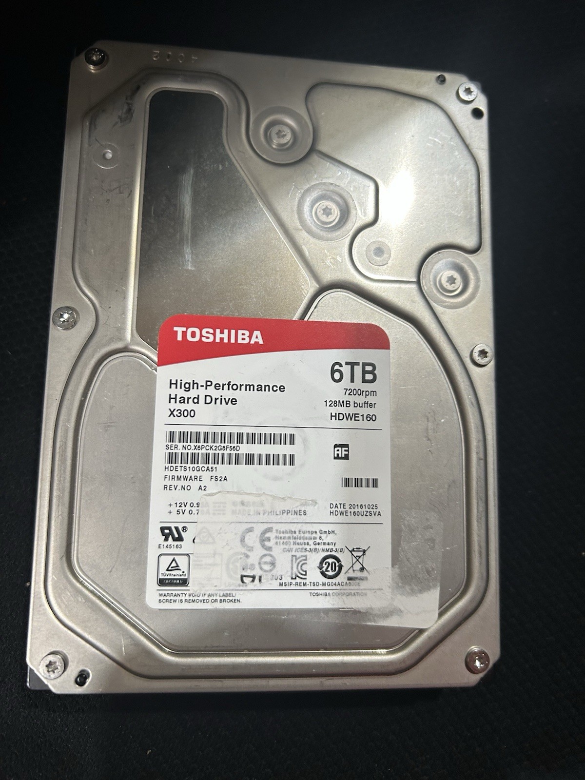 6TB Toshiba High Performance C300 Toshiba 6TB - excellent condition