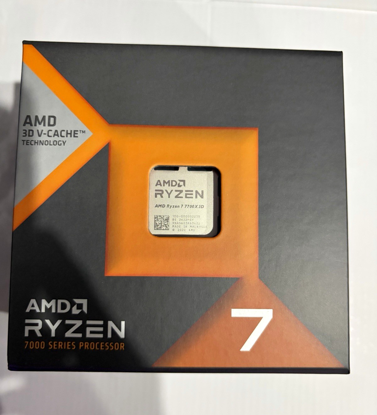 AMD Ryzen 7 7700X3D 4.5GHz 8-Core Processor Socket AM5 100-1000002235WOF