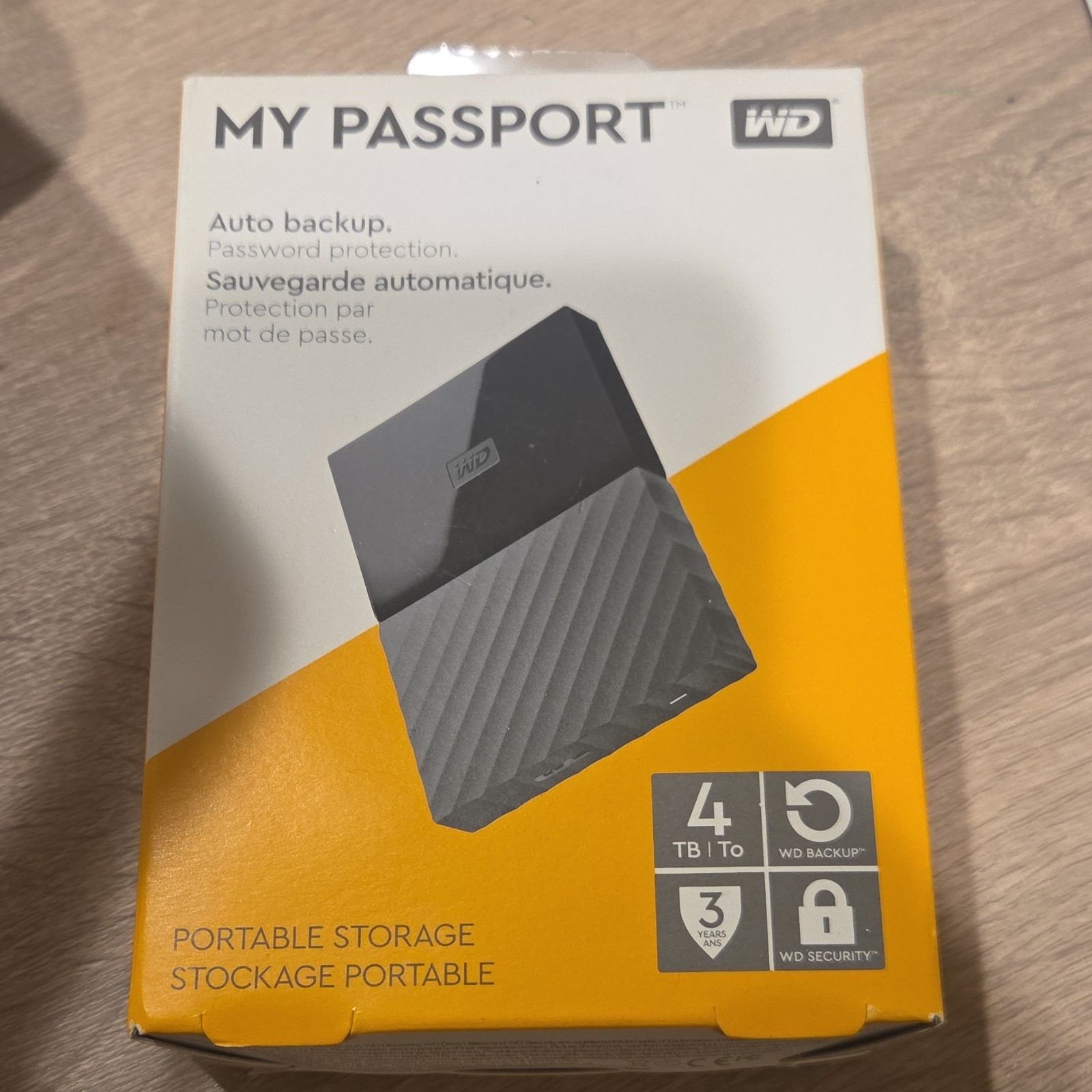 Western Digital WD My Passport 4TB USB 3.0 Portable External HDD Black PC/Mac