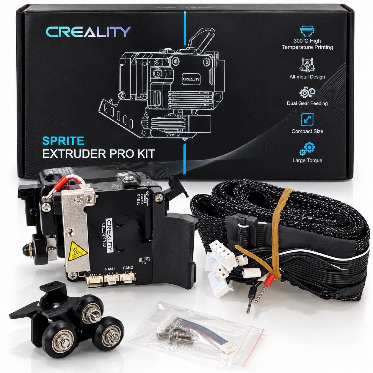 Creality Sprite Extruder Pro Kit 300°C All Metal Direct Drive 3D Printer NEW