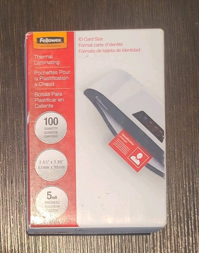 Fellowes Thermal Laminating Pouches CRC52007 New