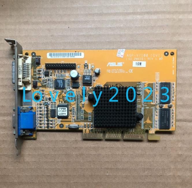 1pc used ASUS card AGP_V7100