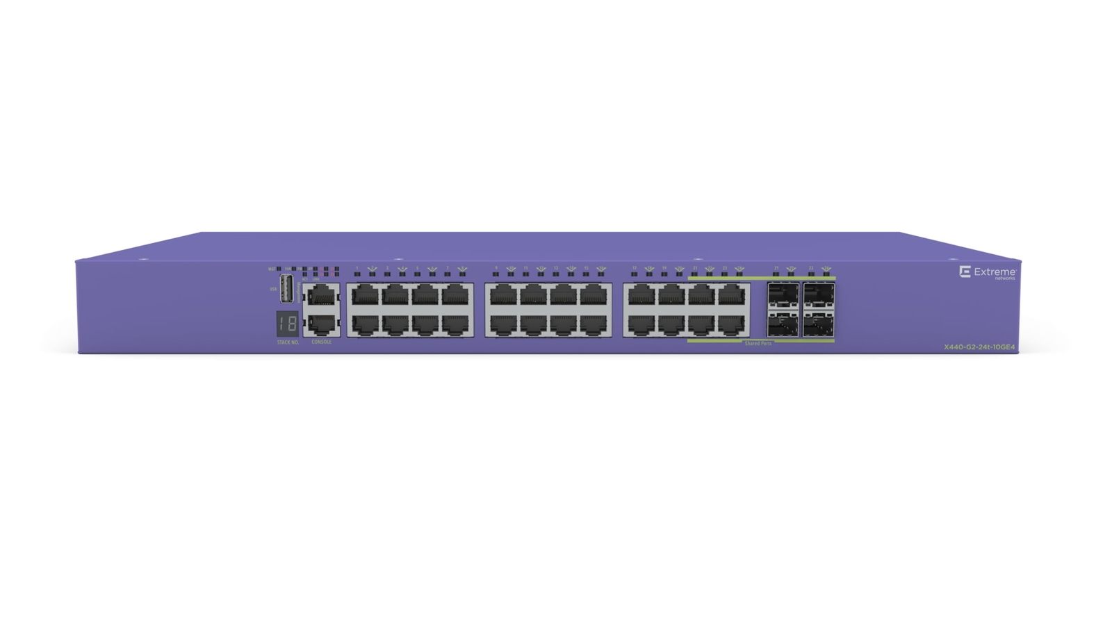 EXTREME NETWORKS ExtremeSwitching X440-G2 X440-G2-24t-10GE4 Managed 24x10/100/
