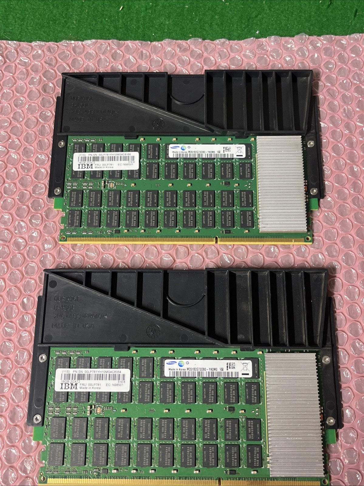 Lot 2: IBM 00LP781 Samsung 16GB DDR3-1600 ECC CDIMM POWER8 M351B2G73DB0-YK0M0