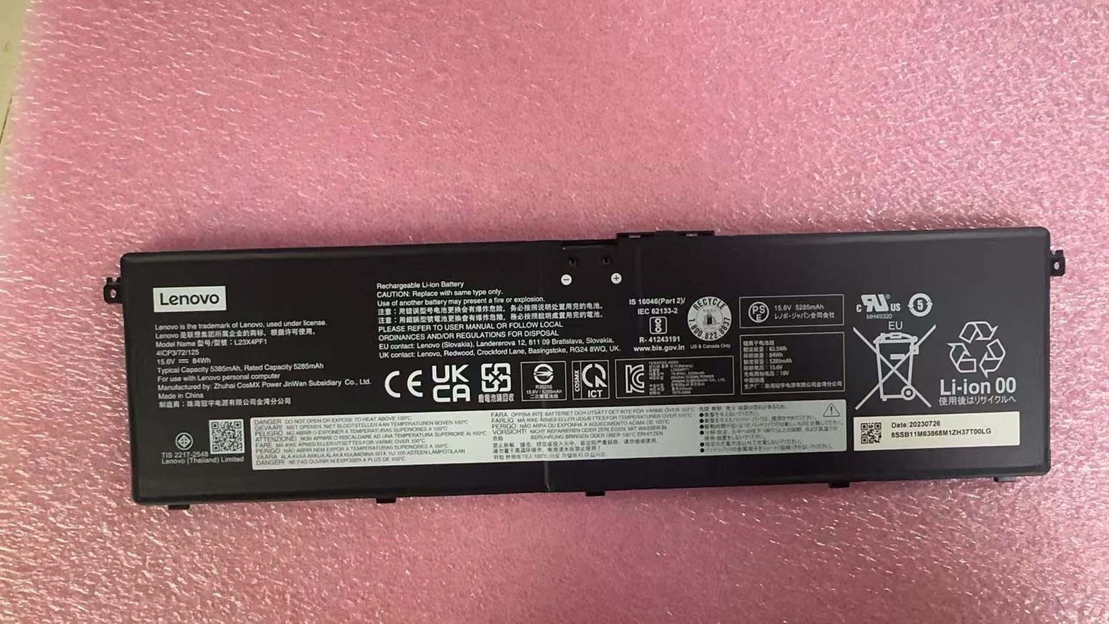Genuine Battery L23X4PF1 L23N4PF1 For Lenovo IdeaPad Pro 5 .Yoga Pro 7 9-16IMH9