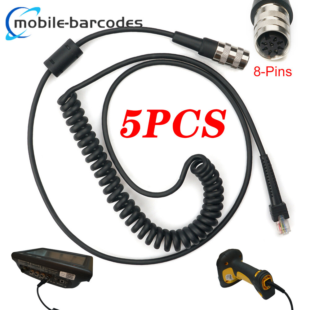 5PCS Cable (25-71917-02R) For  Symbol LS3408 To VC5090 DS3508 (8-PIN)