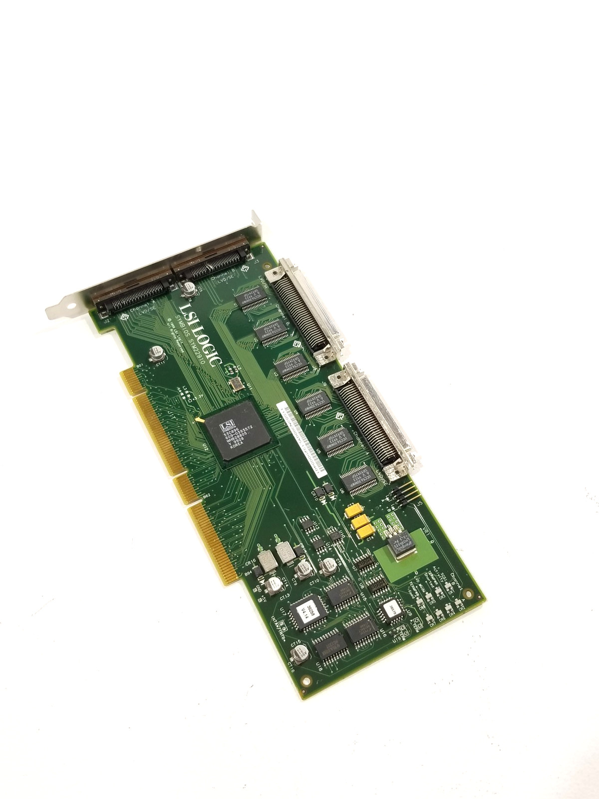 LSI Logic 22910 Dual-Channel Ultra2 SCSI LVD Adapter P/N: SYM22910 Tested
