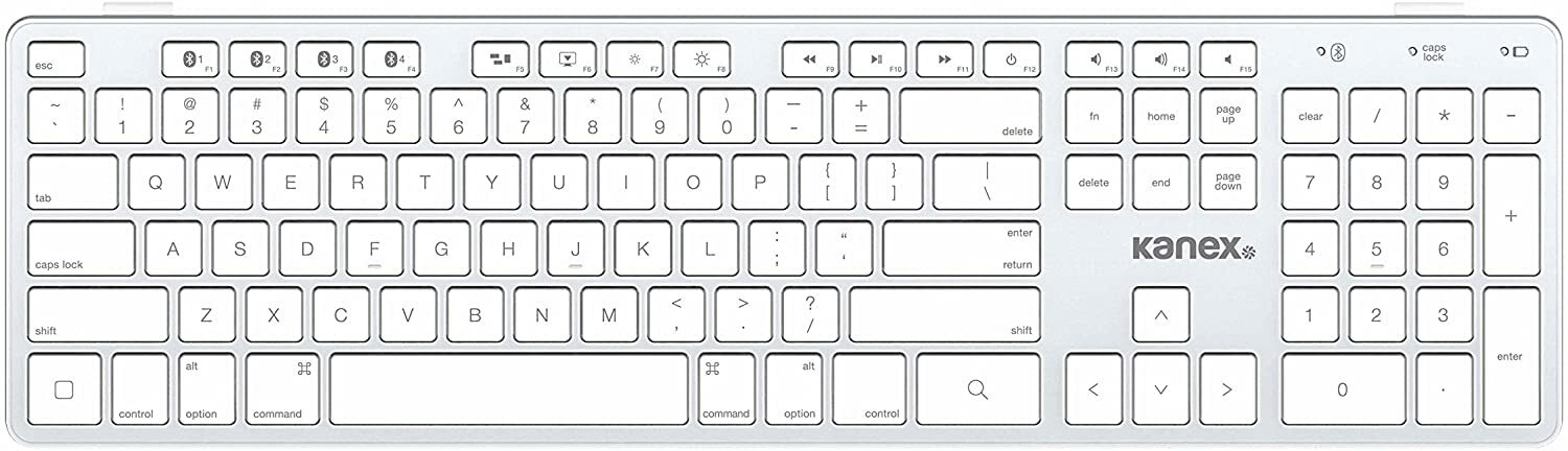 Kanex Multi-Sync Bluetooth Keyboard for iOS Mac, iPad and iPhone (QWERTYX)