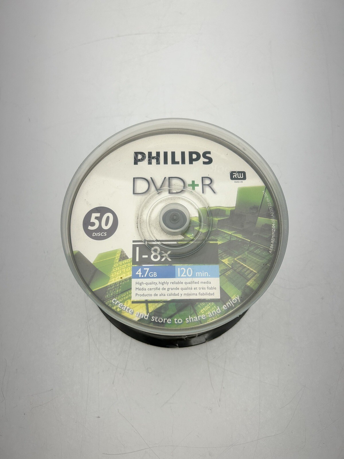 PHILIPS  DVD+R 50 Discs 120 Minute 4.7 GB 1-8x Recordable Discs Unopened