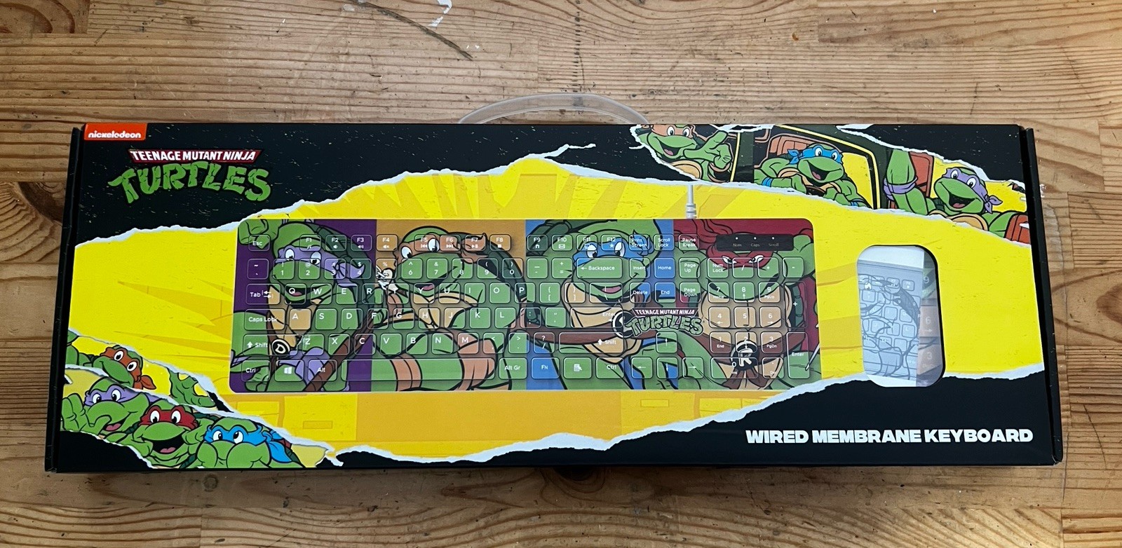 Geeknet Disney Teenage Mutant Ninja Turtles Wired Membrane Keyboard